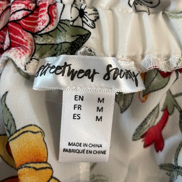 2/$25 SWS Streetwear Society Floral Cold Shoulder Dress - Picture 9 of 10